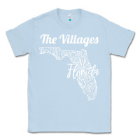Dusty Blue the villages fl   florida city mandala t shirt Classic Tee - linhVisuals