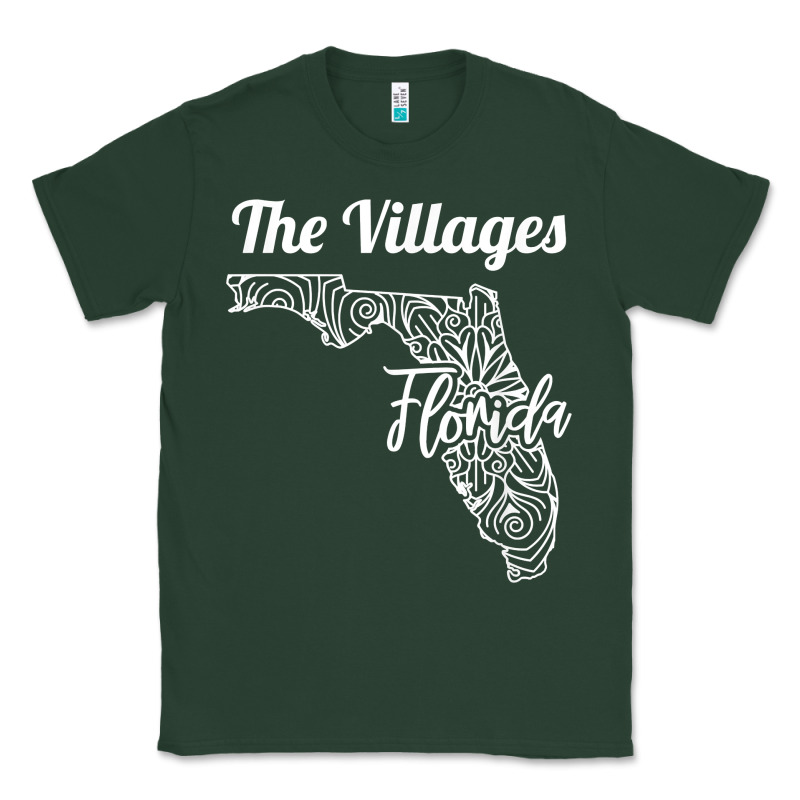 The Villages Fl   Florida City Mandala T Shirt Classic Tee by linhVisuals | Teevron
