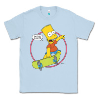 Dusty Blue the simpsons bart simpson eat my shorts premium t shirt Classic Tee - linhVisuals