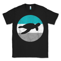 Black sea turtle retro gift for men or boys t shirt Classic Tee - linhVisuals