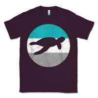 Plum sea turtle retro gift for men or boys t shirt Classic Tee - linhVisuals