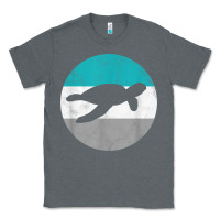 Charcoal Heather sea turtle retro gift for men or boys t shirt Classic Tee - linhVisuals