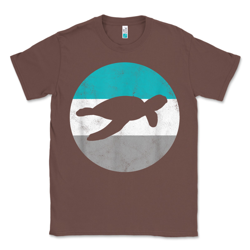Sea Turtle Retro Gift For Men Or Boys T Shirt Classic Tee by linhVisuals | Teevron