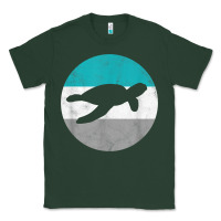 Sports Green sea turtle retro gift for men or boys t shirt Classic Tee - linhVisuals
