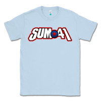 Dusty Blue Artwork SUM41 Classic Tee - linhVisuals