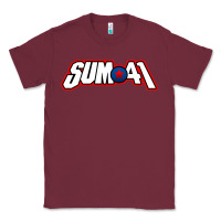 Burgundy Artwork SUM41 Classic Tee - linhVisuals