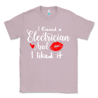 Lilac i kissed an electrician and i liked it for girlfriend wife pullover ho Classic Tee - linhVisuals