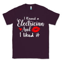 Plum i kissed an electrician and i liked it for girlfriend wife pullover ho Classic Tee - linhVisuals