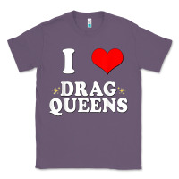 Lavender i love drag queens  i heart drag queens t shirt Classic Tee - linhVisuals
