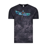 Cloud Black Blue Dragonfly Vintage Tee - LillyAllenDesigns