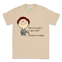Mushroom this is my cup of i give a sh!t oh look it’s empty t shirt Classic Tee - linhVisuals