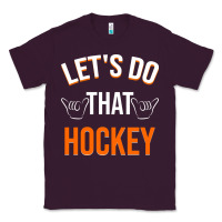 Plum Lets Do That Hockey Classic Tee - linhVisuals