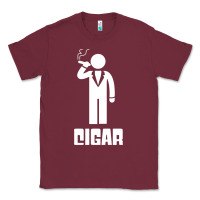 Burgundy cigar smoker Classic Tee - linhVisuals