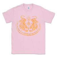 Bubblegum Pink twin tiger sak yant tattoo muay thai thailand martial art tank top Classic Tee - linhVisuals