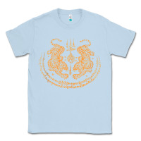 Dusty Blue twin tiger sak yant tattoo muay thai thailand martial art tank top Classic Tee - linhVisuals