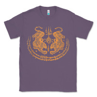 Lavender twin tiger sak yant tattoo muay thai thailand martial art tank top Classic Tee - linhVisuals