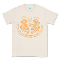 Natural twin tiger sak yant tattoo muay thai thailand martial art tank top Classic Tee - linhVisuals