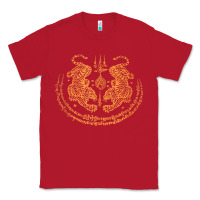 Red twin tiger sak yant tattoo muay thai thailand martial art tank top Classic Tee - linhVisuals