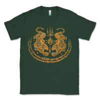 Sports Green twin tiger sak yant tattoo muay thai thailand martial art tank top Classic Tee - linhVisuals