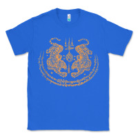 True Royal twin tiger sak yant tattoo muay thai thailand martial art tank top Classic Tee - linhVisuals