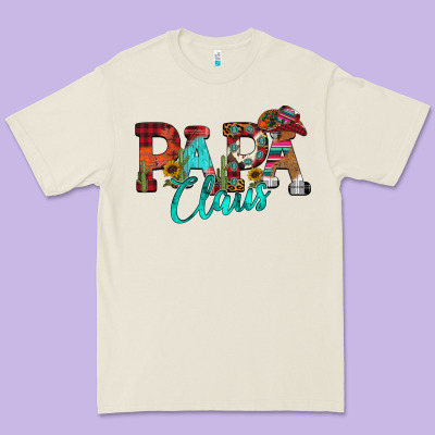 Papa Claus Premium Tee Designed By Cowhidedigitalart