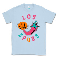 Dusty Blue Los Spurs Classic Tee - linhVisuals