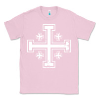 Bubblegum Pink crusader cross of jerusalem knights templa Classic Tee - linhVisuals