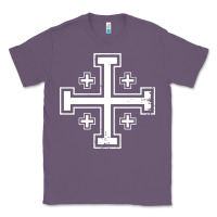 Lavender crusader cross of jerusalem knights templa Classic Tee - linhVisuals