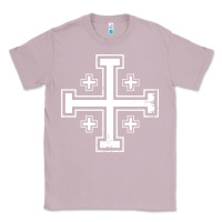Lilac crusader cross of jerusalem knights templa Classic Tee - linhVisuals