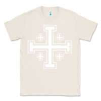 Natural crusader cross of jerusalem knights templa Classic Tee - linhVisuals