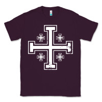Plum crusader cross of jerusalem knights templa Classic Tee - linhVisuals