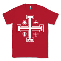 Red crusader cross of jerusalem knights templa Classic Tee - linhVisuals