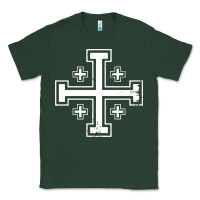 Sports Green crusader cross of jerusalem knights templa Classic Tee - linhVisuals
