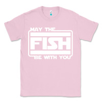 Bubblegum Pink May The Fish Be With You Fishing3 Classic Tee - linhVisuals