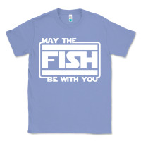 Colony Blue May The Fish Be With You Fishing3 Classic Tee - linhVisuals