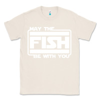 Natural May The Fish Be With You Fishing3 Classic Tee - linhVisuals