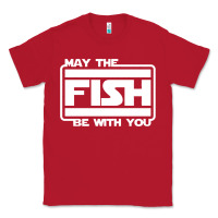Red May The Fish Be With You Fishing3 Classic Tee - linhVisuals