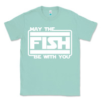 Seafoam May The Fish Be With You Fishing3 Classic Tee - linhVisuals