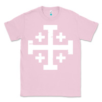 Bubblegum Pink crusader cross of jerusalem Classic Tee - linhVisuals