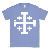 Colony Blue crusader cross of jerusalem Classic Tee - linhVisuals