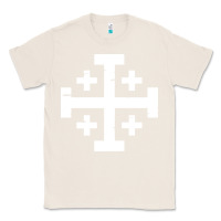 Natural crusader cross of jerusalem Classic Tee - linhVisuals