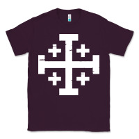 Plum crusader cross of jerusalem Classic Tee - linhVisuals