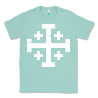 Seafoam crusader cross of jerusalem Classic Tee - linhVisuals