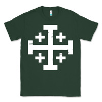 Sports Green crusader cross of jerusalem Classic Tee - linhVisuals