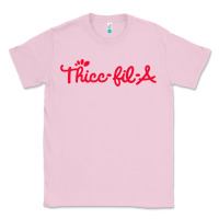 Bubblegum Pink women funny thicc thick fil a curvy women girlfriend premium t shirt Classic Tee - linhVisuals