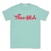Seafoam women funny thicc thick fil a curvy women girlfriend premium t shirt Classic Tee - linhVisuals