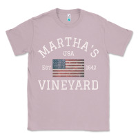 Lilac martha's vineyard massachusetts american flag usa vintage pullover hoo Classic Tee - linhVisuals