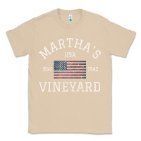 Mushroom martha's vineyard massachusetts american flag usa vintage pullover hoo Classic Tee - linhVisuals