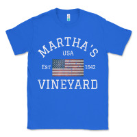 True Royal martha's vineyard massachusetts american flag usa vintage pullover hoo Classic Tee - linhVisuals
