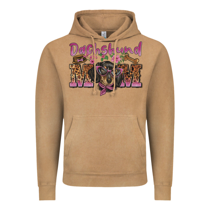 Dachshund Mom Vintage Hoodie by BarkalooDesign | Teevron
